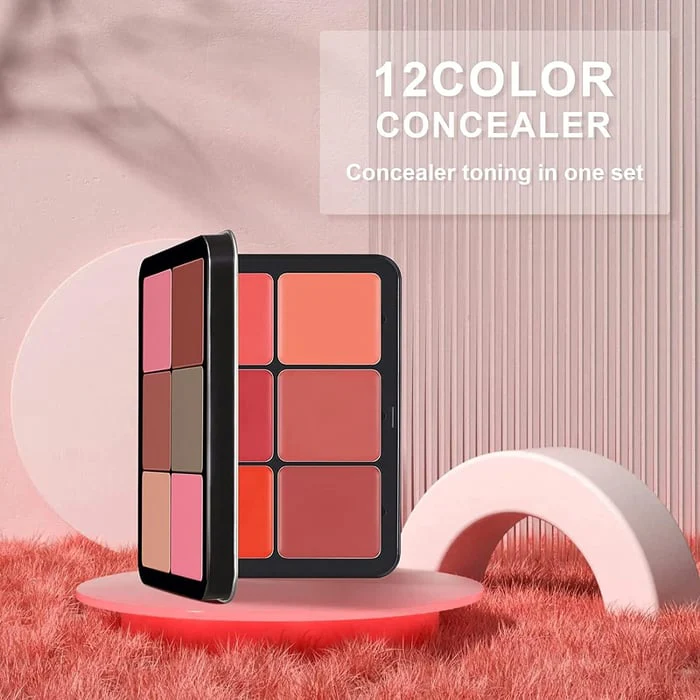 12 Colors Cream Blush Palette - Image 9