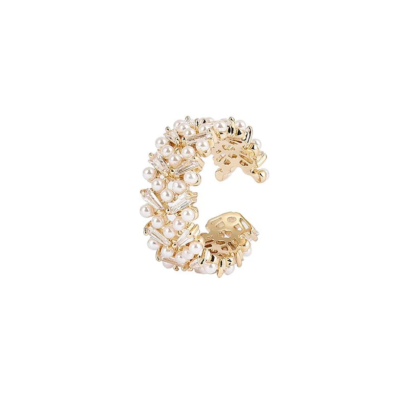 Eliora Crystal Pearl Ring - Image 4