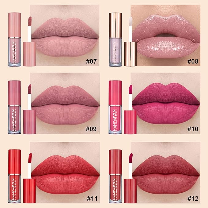 Handaiyan 12 Pcs Velvet Matte Liquid Lipstick Set - Image 6