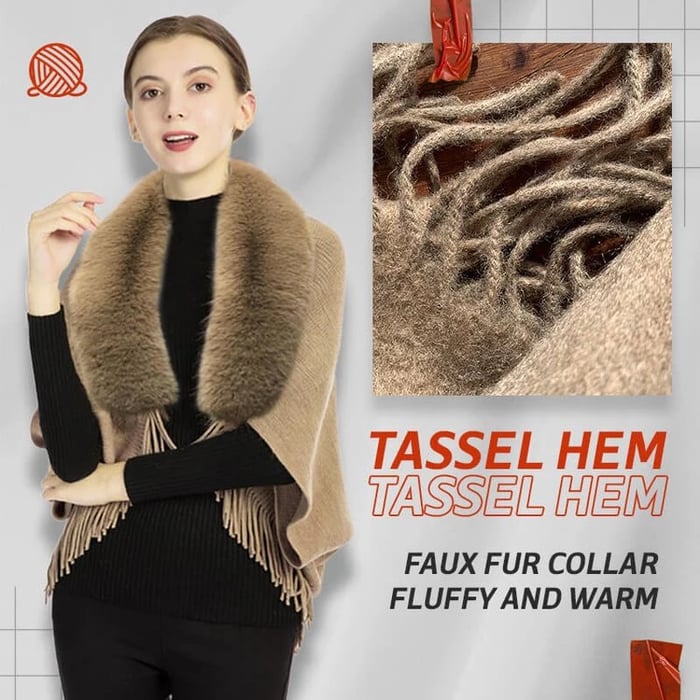 Loose Thickened Shawl Coat - Image 3