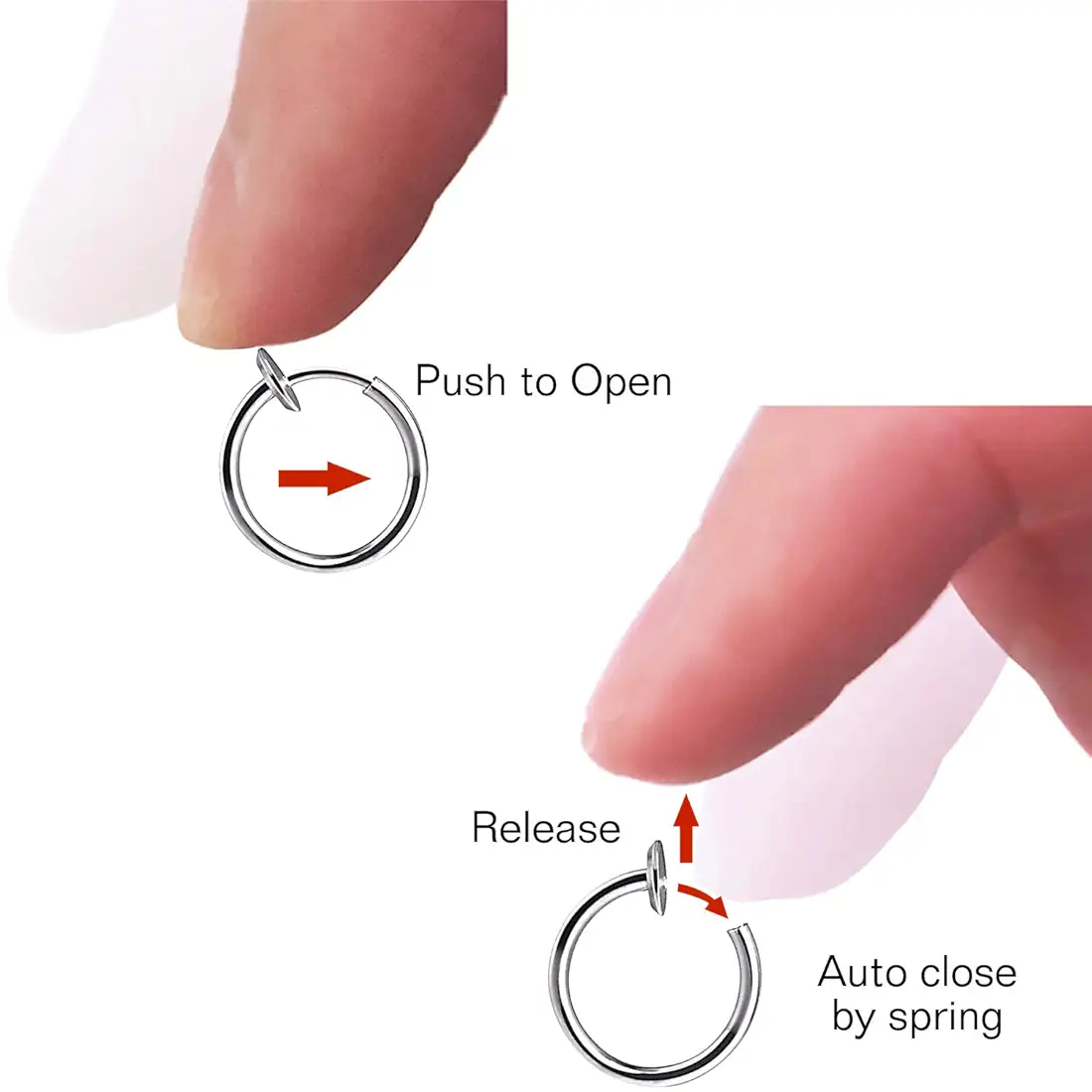 Retractable Hoop Nose/Lip/Earrings - Image 10