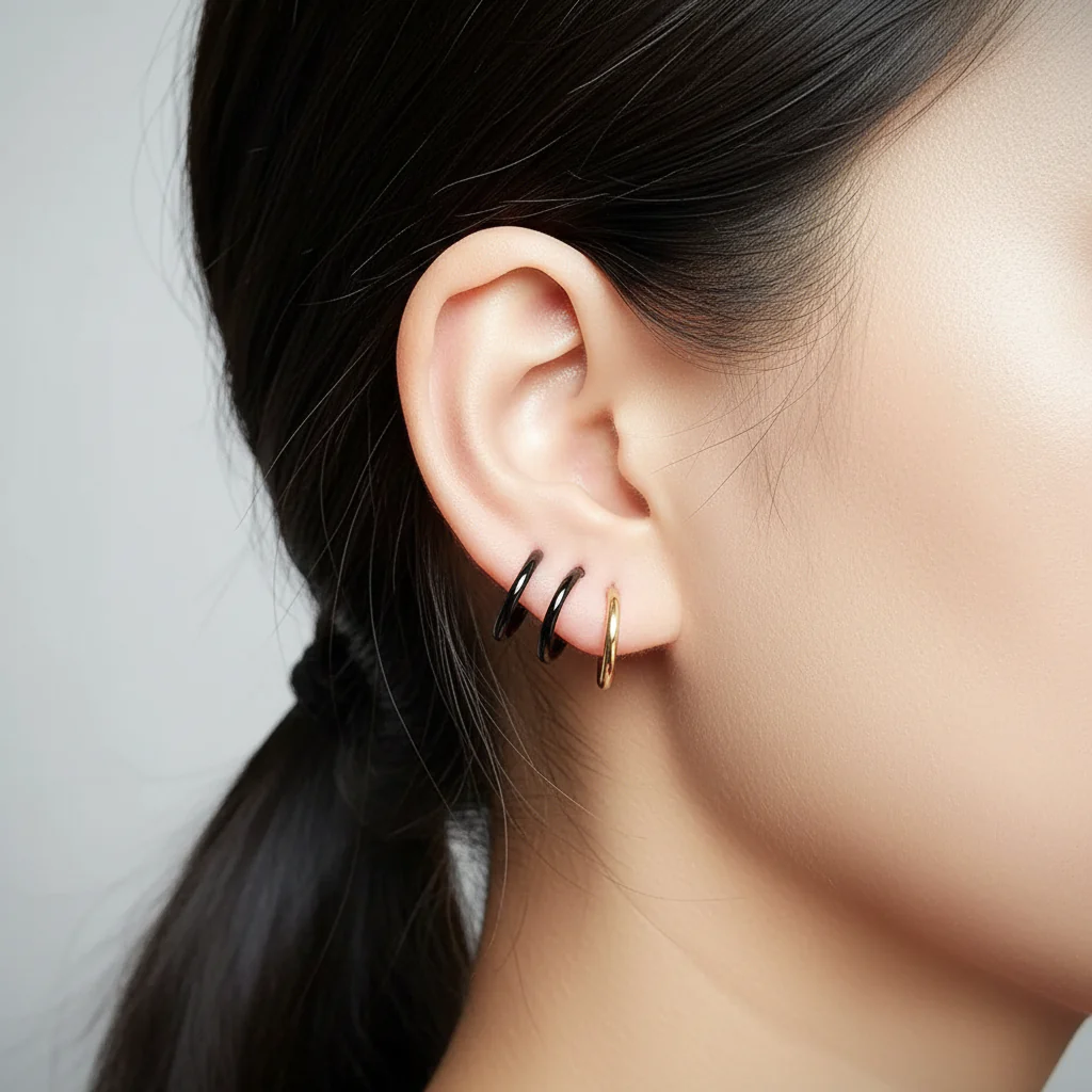 Retractable Hoop Nose/Lip/Earrings - Image 3