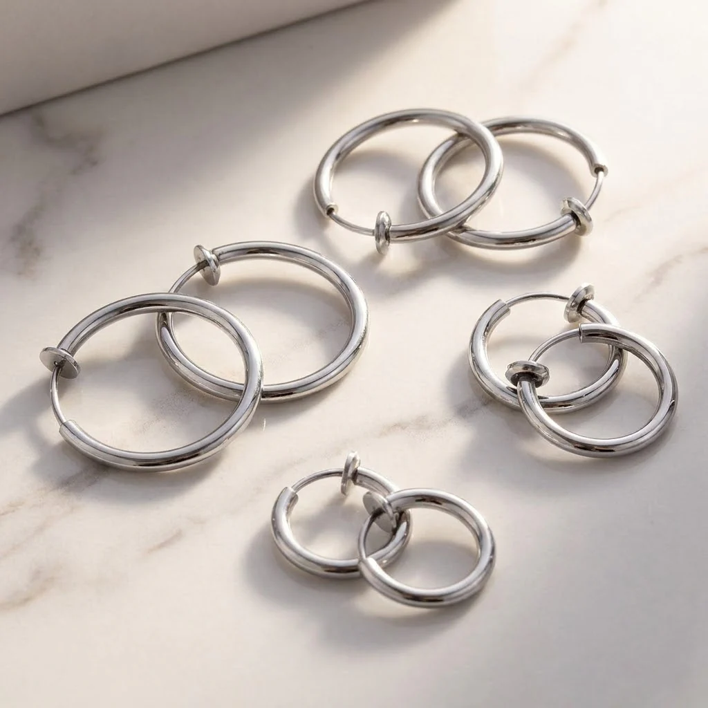 Retractable Hoop Nose/Lip/Earrings - Image 6
