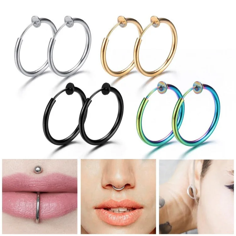 Retractable Hoop Nose/Lip/Earrings - Image 9