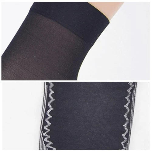 Silky Anti-Slip Cotton Socks - Pack of 3 - Image 8