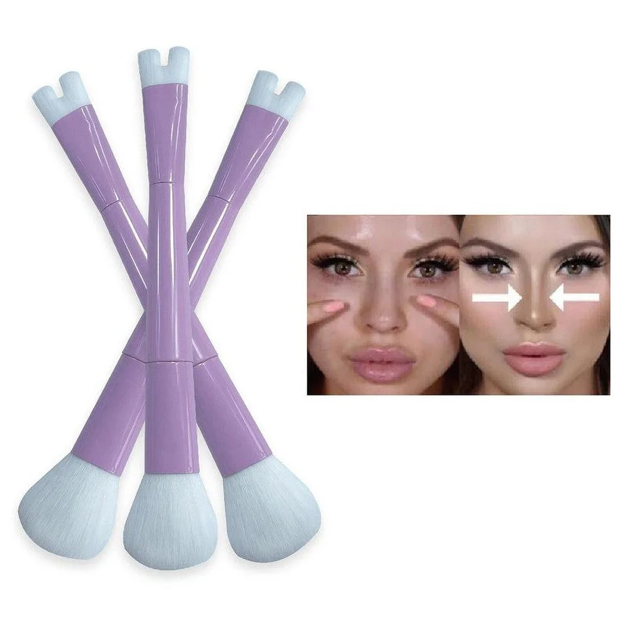 U-Shaped Nose Contour Brush - 2 In 1 - Image 5